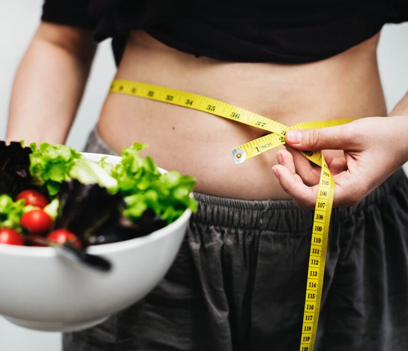 Para perder peso, a maior parte da dieta debe ser pratos vexetais.