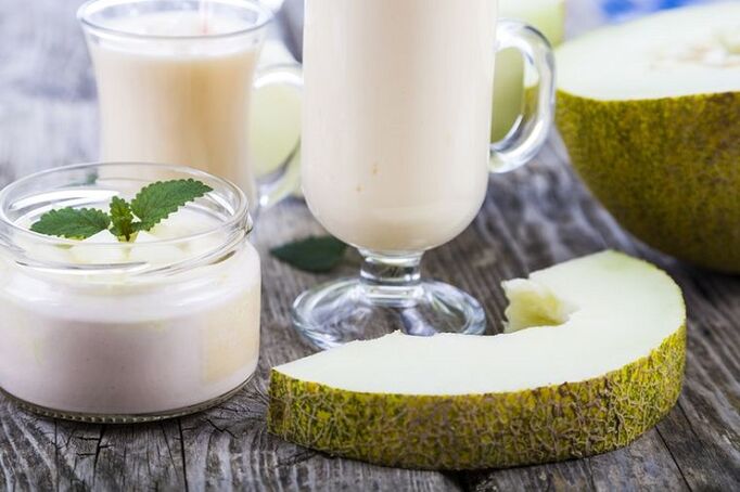 iogur con melón para adelgazar