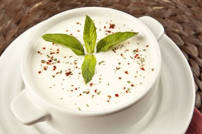 sopa de iogur adelgazante